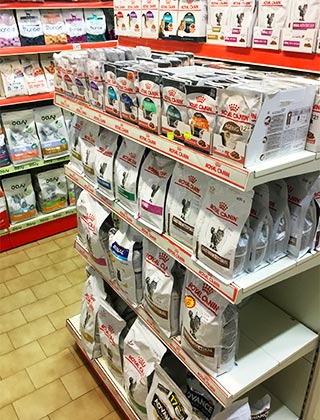 Sacchetti di crocchette per cani